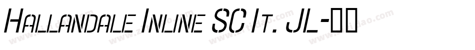 Hallandale Inline SC It. JL字体转换